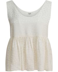 Chloé - Silk Peplum Top - Lyst
