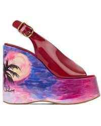 Chloé - Chloé Maxime Wedge Sandals - Lyst