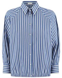 Brunello Cucinelli - Striped Button-Up Shirt - Lyst