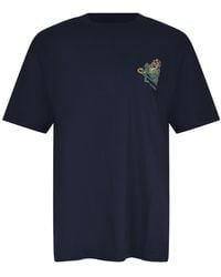 Etro - Pegaso Embroidered Short-Sleeved T-Shirt - Lyst