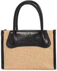 Vivienne Westwood - Small Troy Orb-Motif Woven Tote Bag - Lyst