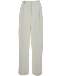 TOTEME - Totême High-Waisted Straight Leg Pants - Lyst