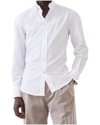 Brunello Cucinelli - Twill Slim Fit Shirt - Lyst