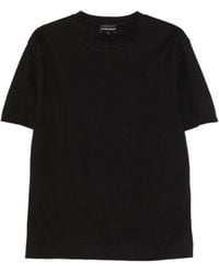 Emporio Armani - Chevron-Pattern T-Shirt - Lyst