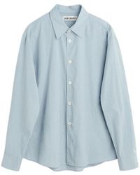 Our Legacy - Long-Sleeved Curved Hem Shirt - Lyst