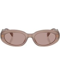 Miu Miu - Oval-Frame Sunglasses - Lyst