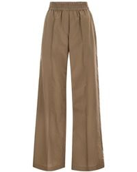 Brunello Cucinelli - Pleated Wide-Leg Pants - Lyst