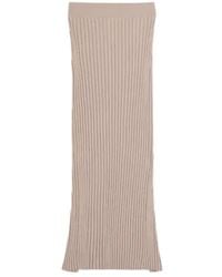 Tod's - Ribbed-Knit Midi Skirt - Lyst