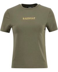 Barbour - Logo Crew Neck T-Shirt - Lyst
