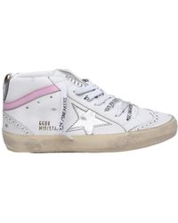 Golden Goose - Mid-Star Lace-Up Sneakers - Lyst