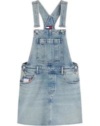 Tommy Hilfiger - Vintage Denim Mini Dungaree Dress - Lyst