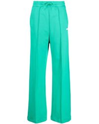 MSGM - Logo Printed Drawstring Trousers - Lyst
