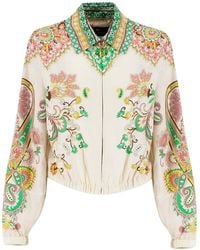 Etro - Pattern-Printed Zipped Jacket - Lyst