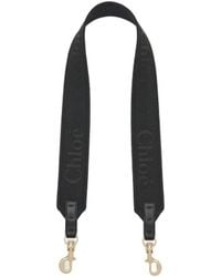 Chloé - Embroidered-Logo Shoulder Strap - Lyst