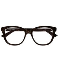 McQueen - Eyewear Square Frame Glasses - Lyst