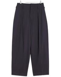 Lemaire - Pleated Wide Leg Chino Pants - Lyst