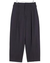 Lemaire - Pleated Wide Leg Chino Pants - Lyst
