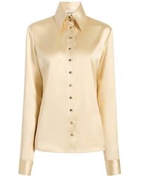 KHAITE - Button-Up Long-Sleeve Shirt - Lyst