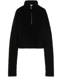 Sportmax - Zip Detailed Cropped Jumper - Lyst