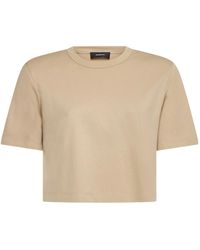Wardrobe NYC - Crew Neck Cropped T-Shirt - Lyst