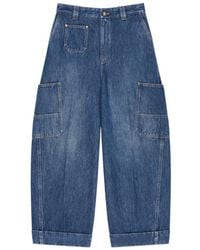 Givenchy - Paris Cocoon Cropped Cargo Jeans - Lyst