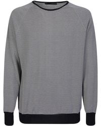 Lardini - Horizontal-Striped Long Sleeved Jumper - Lyst
