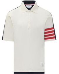 Thom Browne - Color Blocked Polo Shirt - Lyst
