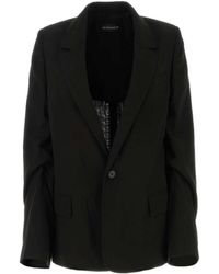 Ann Demeulemeester - Single-Breasted Blazer - Lyst