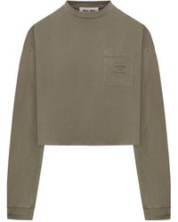 Miu Miu - Garment-Dyed Jersey T-Shirt - Lyst