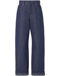 Fendi - Ff Reverse Straight-Leg Jeans - Lyst