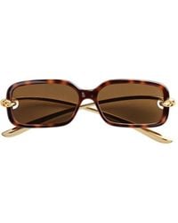 Bottega Veneta - Knot Rectangular Sunglasses - Lyst