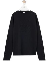 Loewe - Logo Detailed Crewneck Jumper - Lyst