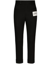 Dolce & Gabbana - Re-Edition Label Stretch Drill Pants - Lyst