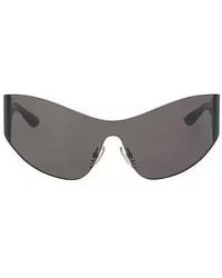 Balenciaga - Plastic Frame Wrap-Around Sunglasses - Lyst