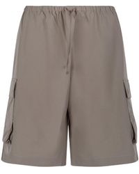 Herno - Elasticated-Waist Cargo Shorts - Lyst