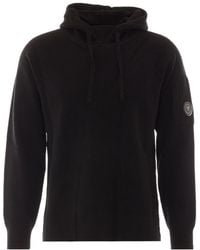 C.P. Company - Lens-Detail Knitted Hoodie - Lyst