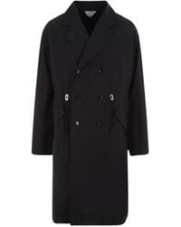 Bottega Veneta - Double-Breasted Trench Coat - Lyst