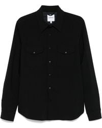 Aspesi - Flannel Curved Hem Shirt Jacket - Lyst