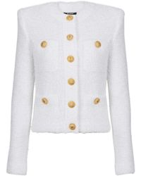 Balmain - Tweed Jackets - Lyst