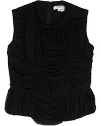 Comme des Garçons - Ruched Sleeveless Top - Lyst