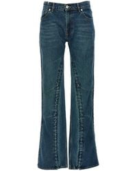 Y. Project - Faded Effect Flared Jeans - Lyst