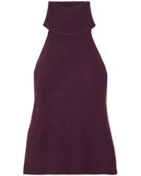 Lisa Yang - Freya Ribbed Cashmere Turtleneck Tank - Lyst