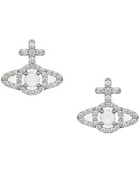 Vivienne Westwood - Crystal Orb Stud Earrings - Lyst