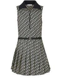 Dior - Christian Pleated Short Dress - Lyst