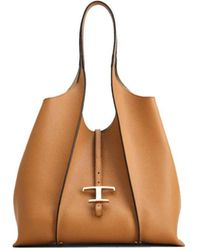 Tod's - T Timeless Open-Top Medium Tote Bag - Lyst