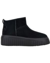 Hogan - Logo-Patch Slip-On Boots - Lyst