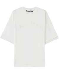 Palm Angels - Curved Logo Loose Double T-Shirt - Lyst