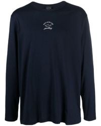 Paul & Shark - Logo-Print Long-Sleeve T-Shirt - Lyst