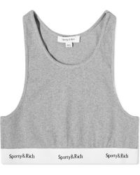 Sporty & Rich - Round Collar Short Vest - Lyst