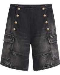 Dior - Distressed Cargo Denim Shorts - Lyst